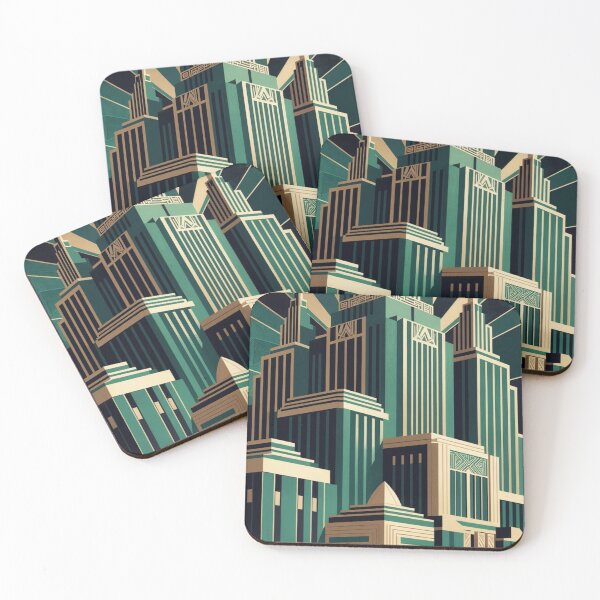 Item preview, Art Deco Building designed and sold by CharmingFlowers.