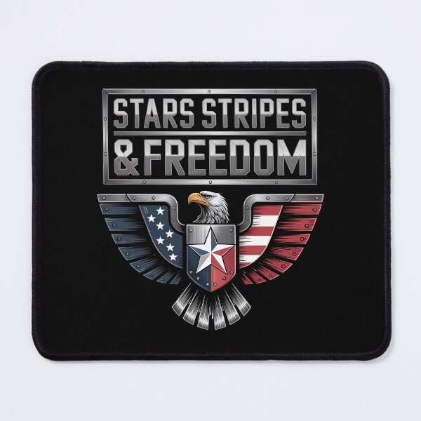 Item preview, Stars Stripes & Freedom Eagle Badge Patriotic designed and sold by OldGloryForge.