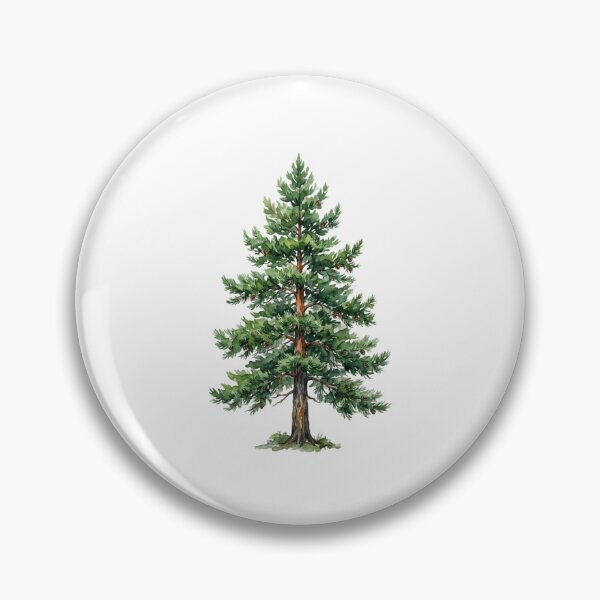 Item preview, Evergreen Tree Watercolor Painting  designed and sold by SOUFIANE1991.