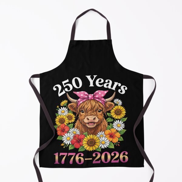 Item preview, 250 Years 1776-2026 USA Semiquincentennial Highland Cow Patriot designed and sold by GrumpySableye.