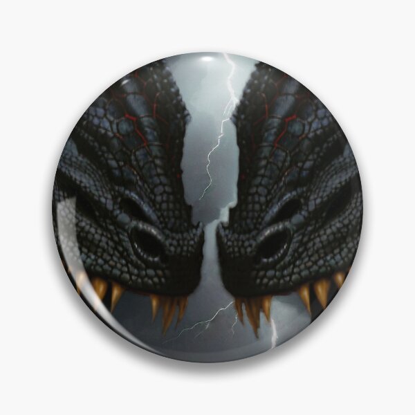 Item preview, Twin Dragons Face Off in Storm designed and sold by DukaveArt .