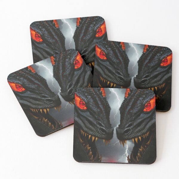 Item preview, Twin Dragons Face Off in Storm designed and sold by DukeNiko.