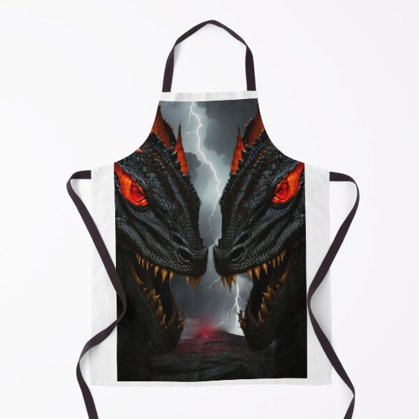 Item preview, Twin Dragons Face Off in Storm designed and sold by DukaveArt .