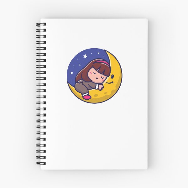 Item preview, Cute Little Girl Sleeping on Crescent Moon designed and sold by cbarilnb.