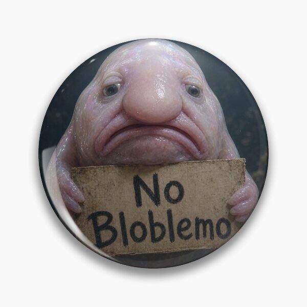 Item preview, No Bloblemo — Melancholic Blobfish Portrait designed and sold by Jandedan.