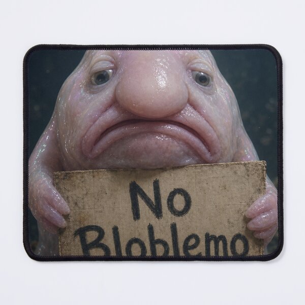 Item preview, No Bloblemo — Melancholic Blobfish Portrait designed and sold by Jandedan.
