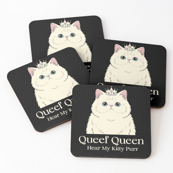 Item preview, Queef Queen Hear My Kitty Purr Adult Humor Funny Cat designed and sold by AgataMRCH.