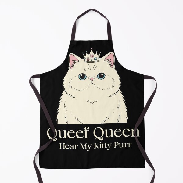 Item preview, Queef Queen Hear My Kitty Purr Adult Humor Funny Cat designed and sold by AgataMRCH.