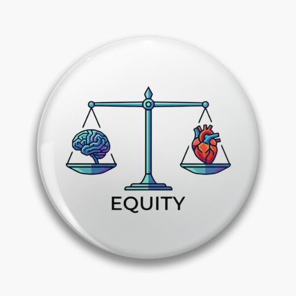 Item preview, Lawyer Gift Equity Scale of Justice Brain and Heart Law School Art designed and sold by AkDesign022.