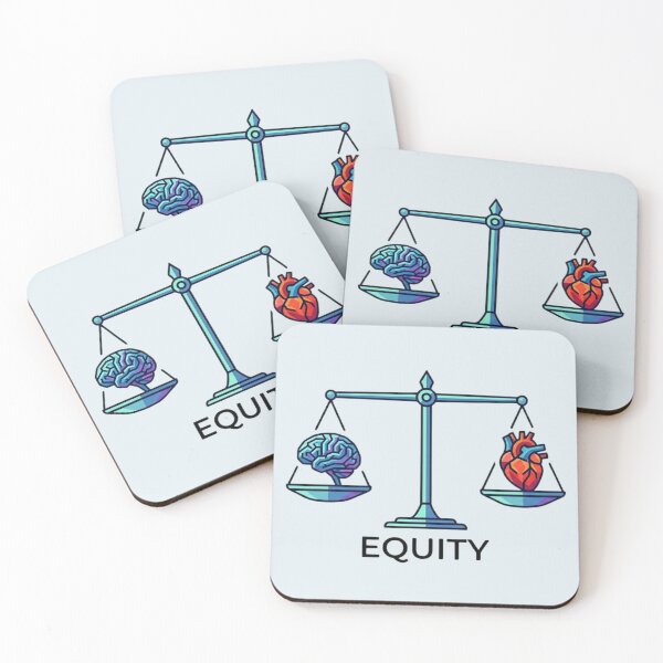 Item preview, Lawyer Gift Equity Scale of Justice Brain and Heart Law School Art designed and sold by AkDesign022.