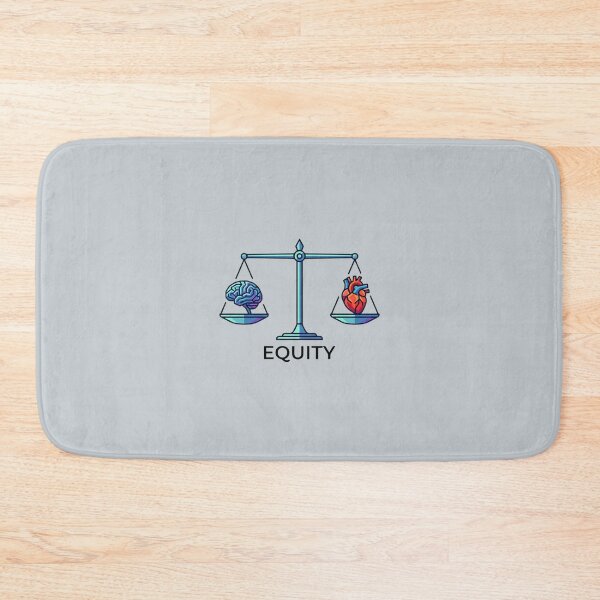 Item preview, Lawyer Gift Equity Scale of Justice Brain and Heart Law School Art designed and sold by AkDesign022.