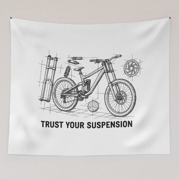 Item preview, Trust Your Suspension - DH Bike Exploded View designed and sold by Pineapple-Tree.