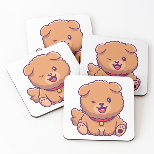 Item preview, Cute Fluffy Chow Chow Puppy Winking Cartoon Illustration designed and sold by cbarilnb.