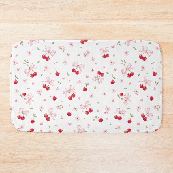 Item preview, Cherry Bow Toss Coquette Picnic Pattern designed and sold by pola-pola.