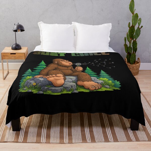 Item preview, Bigfoot Blowing Dandelion Just Chill designed and sold by AgataMRCH.