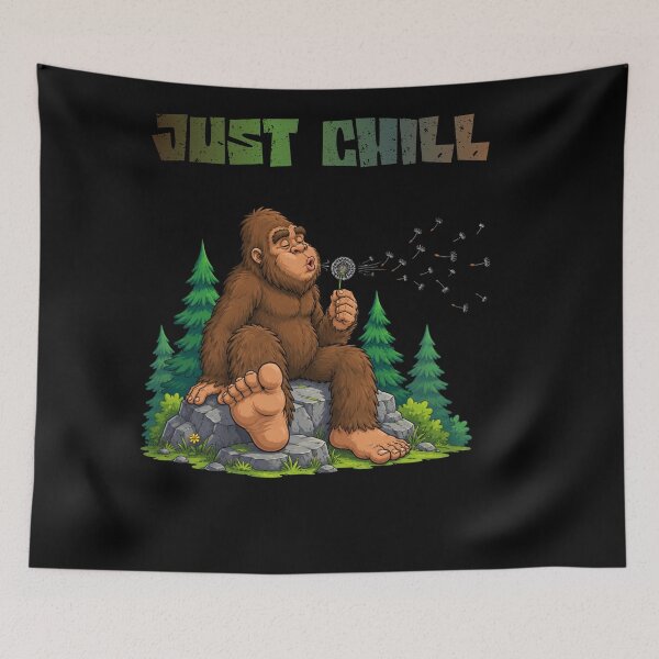 Item preview, Bigfoot Blowing Dandelion Just Chill designed and sold by AgataMRCH.