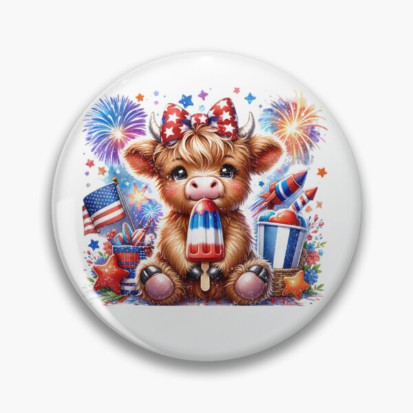 Item preview, Cute Patriotic Cow Fourth Of July Celebration designed and sold by GrumpySableye.