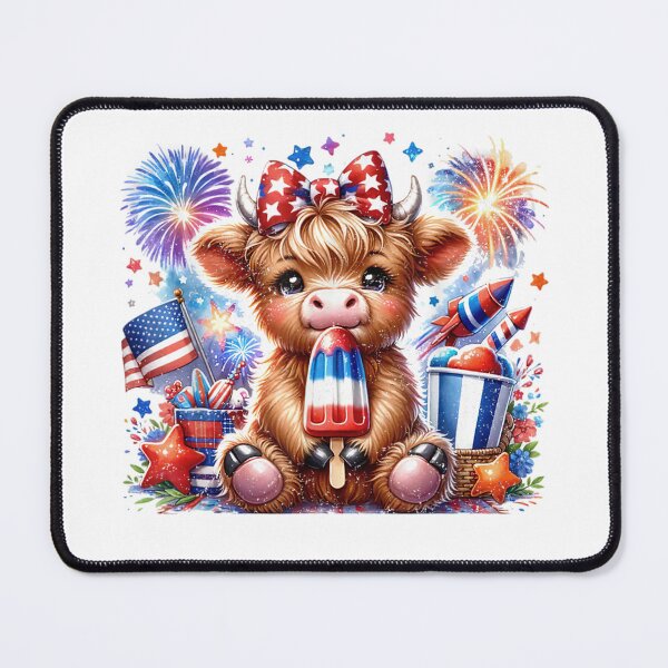 Item preview, Cute Patriotic Cow Fourth Of July Celebration designed and sold by GrumpySableye.