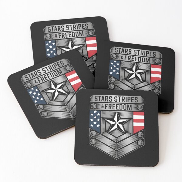 Item preview, Stars Stripes & Freedom Command Insignia Patriotic designed and sold by OldGloryForge.