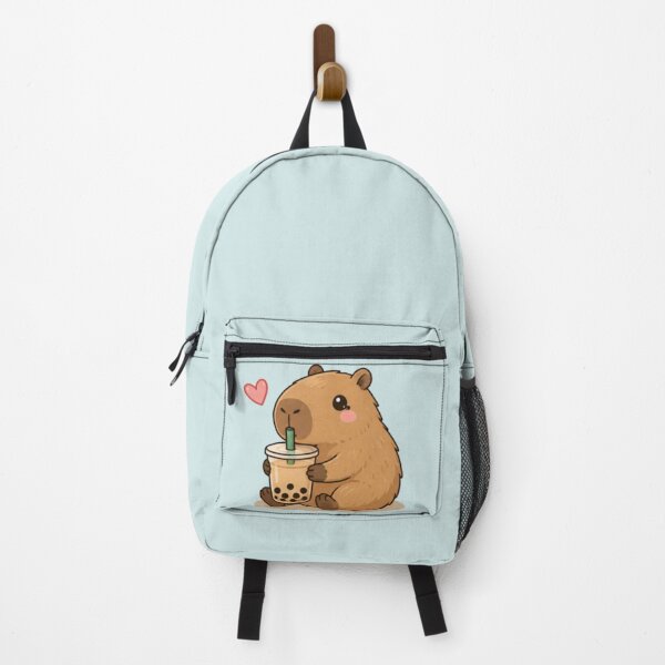 Item preview, Boba Time Capybara designed and sold by MellowMunchkins.