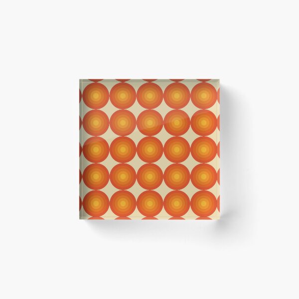 Item preview, Retro 70s Concentric Circles Sunburst Pattern designed and sold by Far Out Goods.
