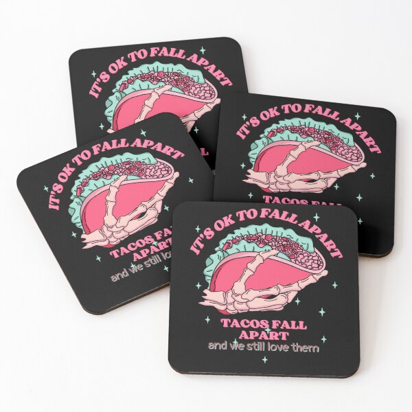 Item preview, It's ok to fall apart Taco Mental Health Anxiety designed and sold by AgataMRCH.