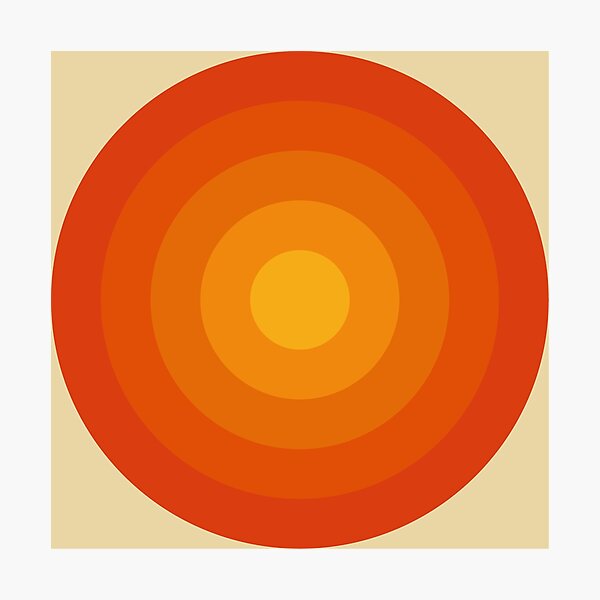 Item preview, Retro 70s Concentric Circles Sunburst Pattern designed and sold by Far Out Goods.