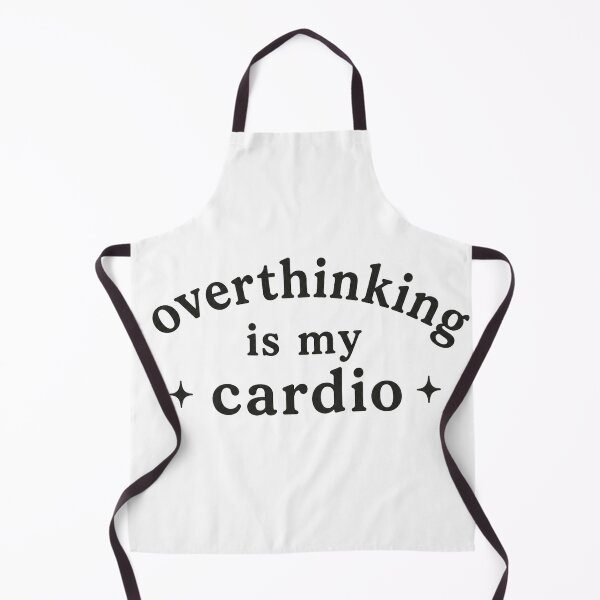 Item preview, Overthinking Is My Cardio Gothic Aesthetic Quote Sticker designed and sold by NBT-NOVA.