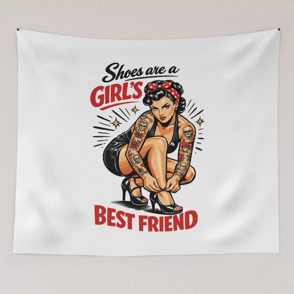 Item preview, Old School Pin-Up: Shoes are a Girl’s Best Friend designed and sold by Pineapple-Tree.