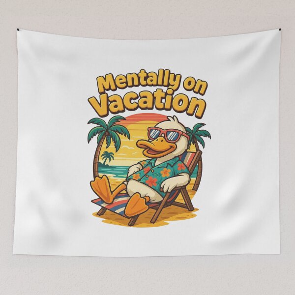 Item preview, Summer Beach Vacation - Funny Duck - Tropical - Retro designed and sold by Noble-Piece.