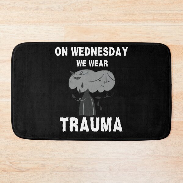 Item preview, On Wednesday We Wear Trauma Anxiety Black Style  designed and sold by AgataMRCH.