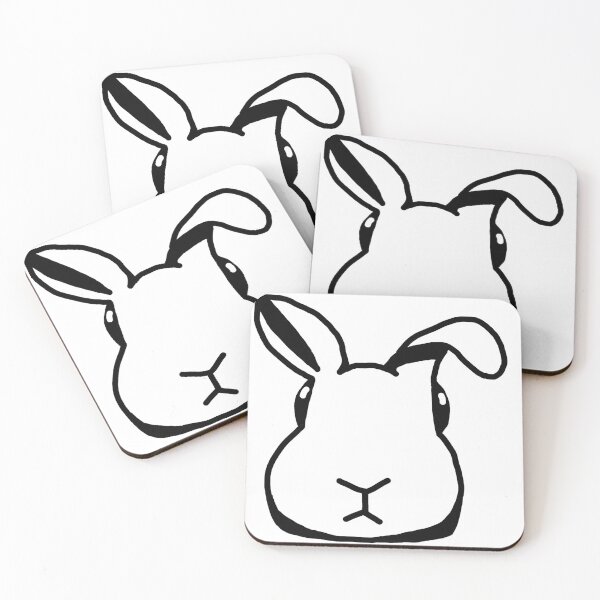Item preview, Cute bunny face designed and sold by luna-moon-emoji.