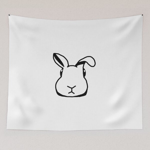 Item preview, Cute bunny face designed and sold by luna-moon-emoji.