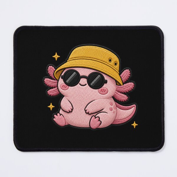 Item preview, Axolotl Embroidery Patch Cute Kawaii designed and sold by ColorSplash123.
