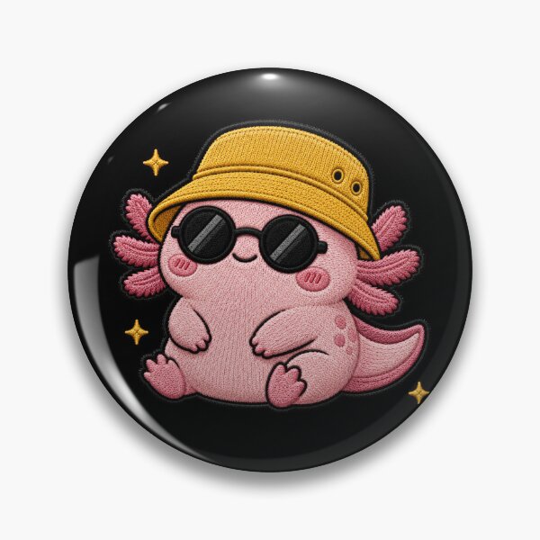 Item preview, Axolotl Embroidery Patch Cute Kawaii designed and sold by ColorSplash123.