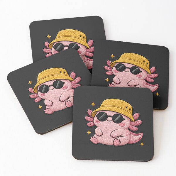 Item preview, Axolotl Embroidery Patch Cute Kawaii designed and sold by ColorSplash123.