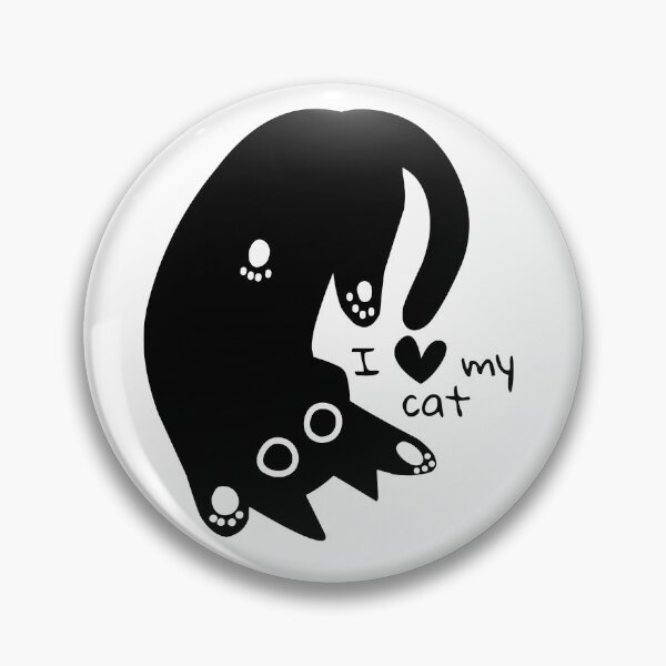 Item preview, I love my cat Cute Paws Black Cat Aestethic designed and sold by AgataMRCH.