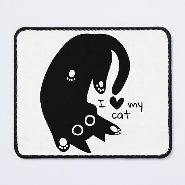 Item preview, I love my cat Cute Paws Black Cat Aestethic designed and sold by AgataMRCH.