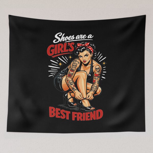 Item preview, Old School Pin-Up: Shoes are a Girl’s Best Friend designed and sold by Pineapple-Tree.