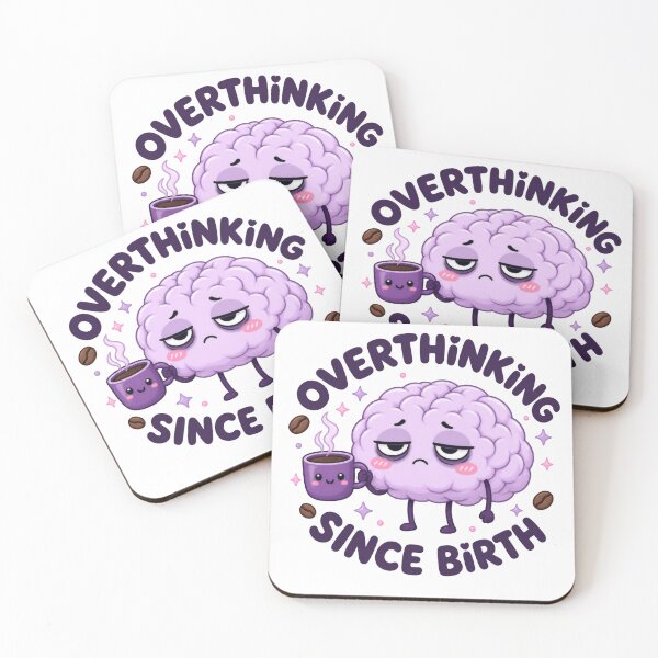 Item preview, Overthinking Since Birth | Cute Relatable Mental Health designed and sold by Dulxoz.
