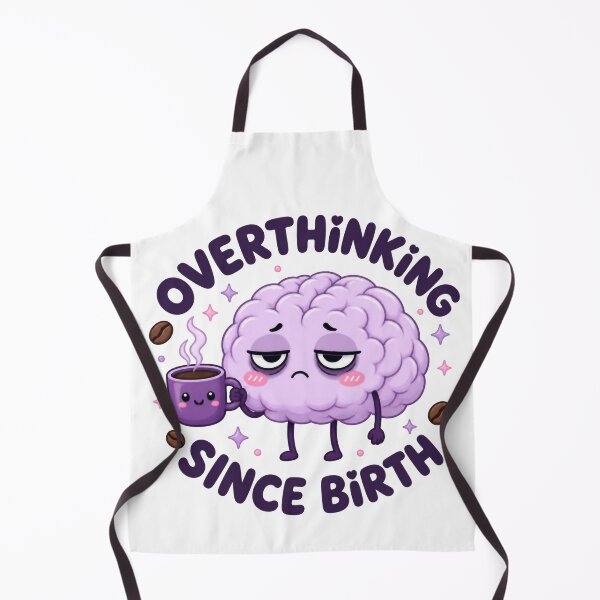 Item preview, Overthinking Since Birth | Cute Relatable Mental Health designed and sold by Dulxoz.