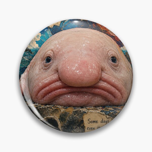 Item preview, Try to Make My Day — Surreal Blobfish Mixed‑Media Collage designed and sold by Jandedan.