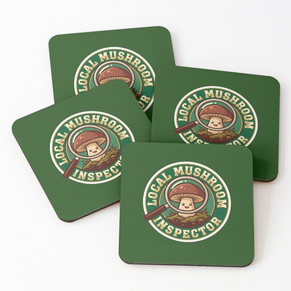 Item preview, Local Mushroom Inspector - Funny Foraging Badge & Mycology Humor designed and sold by quackynaut.