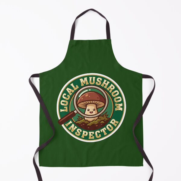 Item preview, Local Mushroom Inspector - Funny Foraging Badge & Mycology Humor designed and sold by quackynaut.