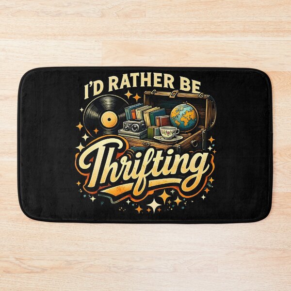 Item preview, I'd Rather Be Thrifting Funny Vintage Gift designed and sold by super-think.