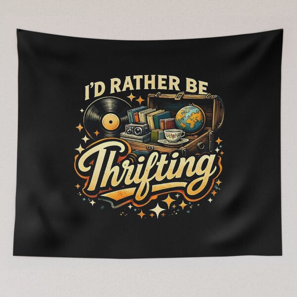 Item preview, I'd Rather Be Thrifting Funny Vintage Gift designed and sold by super-think.