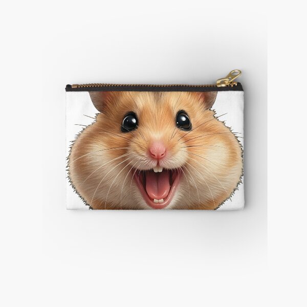 Item preview, Happy Hamster – Super Excited Syrian Hamster Face designed and sold by Happy_Animal.