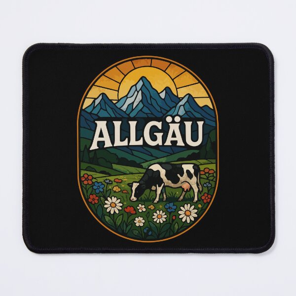 Item preview, Allgau Bavaria Germany Stained Glass Art Travel designed and sold by TomFrontierArt.