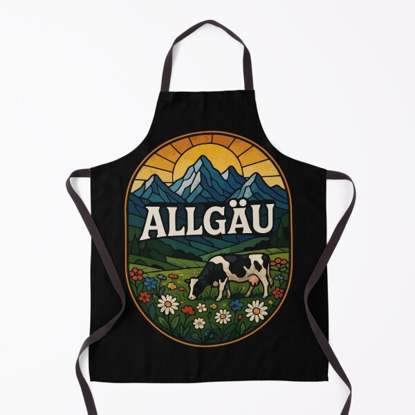 Item preview, Allgau Bavaria Germany Stained Glass Art Travel designed and sold by TomFrontierArt.