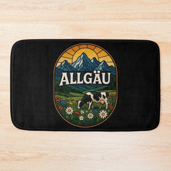 Item preview, Allgau Bavaria Germany Stained Glass Art Travel designed and sold by TomFrontierArt.